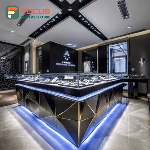 Fabricante de Muebles Modernos para Joyerías, Mostrador de Exhibición para Joyería con Marco de Madera - Product Image 1