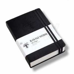 Custom Linen Logo Printed PU Leather Self Care Paper Diary Dotted Lined Grid Business Agenda Budget Planner Journal <b>Notebooks</b> - Product Image 4