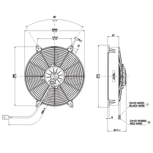 Ventilateur de climatisation Spal 24V VA59-BP70/LL-68A-88S pour bus Kinglong Higer et pièces détachées de bus chinois - Product Image 2