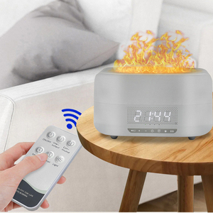 Bán Buôn Đa Chức Năng Đồng Hồ Báo Thức Độ Ẩm Không Khí Mô Phỏng Dầu Cháy Độ Ẩm Ngọn Lửa Bt Tinh Dầu Khuếch Tán Cho Âm Nhạc - Product Image 4