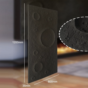 Paneles de Pared de Piedra Artificial de PU (Bloque) con Patrón de Cráter Lunar para Proyectos de Hoteles, Villas, Dormitorios y Comedores - Product Image 3