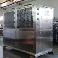Refroidisseur d'eau industriel automatique 15HP 20HP 25HP R07C à refroidissement par air, évaporateur à calandre tubulaire, moteur écologique, large application