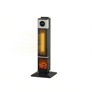 Chimenea Eléctrica con Calefactor de 1500 W, Pantalla LED con Efecto de Llama, Calefacción Independiente para el Hogar - Product Image 1