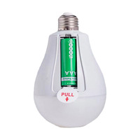 Ampoule de secours LED AC85-265V rechargeable de haute qualité haute luminosité avec batterie détachable pour le camping en plein air