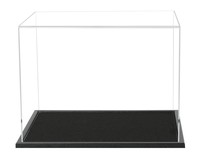 Boîte acrylique présentoir acrylique en verre plexi transparent personnalisé 5 boîte latérale avec couvercle/boîte de présentation à couvercle coulissant