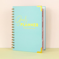 Agenda exclusif 2026, carnet à spirales, format A5, 83 feuilles, planificateur quotidien et hebdomadaire, planificateur d'objectifs, cadeau