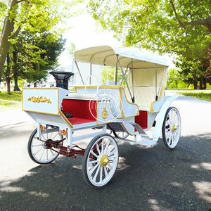 Carrito de caballo real eléctrico de cuatro ruedas, carrito de caballo de lujo OEM, se puede personalizar el Color y el logotipo - Product Image 1