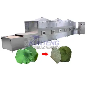 Customizable Lotus Leaf Microwave Drying Equipment Food Sterilization Drying Dryer Machine