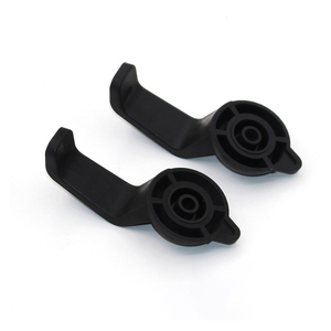 Black <b>Plastic</b> Office Desk Under-<b>Hook</b> Workstation Desk Storage <b>Hook</b> with Punch Hole Bag Hanger Accessory for Garments - Product Image 3