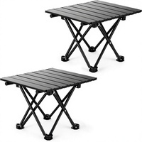 Table de camping pliable en fer pour l'extérieur, ultra-légère, avec sac de transport pour la plage, le pique-nique, le barbecue et l'utilisation en bateau