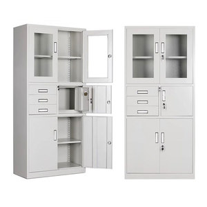 Luoyang Manufacturer Locks Modern Storage Furniture Office Steel <strong>Metal</strong> Vault Drawer <strong>File</strong> Cabinet with Glass Door Safe <strong>Box</strong> - Product Image 3