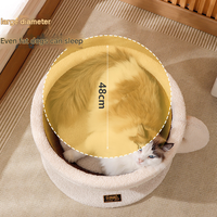 Grattoir pour chat en sisal en forme de tasse à café, grand espace, lit pour chat à 3 niveaux, meuble de grattage pour chats