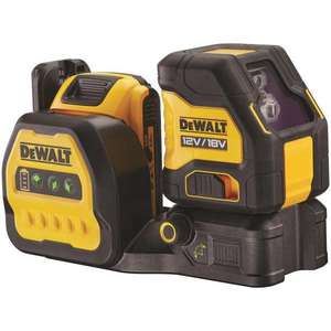 Para Dewalt Industrial DIY Green Beam Multi-Line Laser Projects 2 líneas verticales a 90 ° Nivel láser giratorio para mejoras en el hogar - Product Image 1