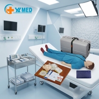 Kit de formation en RCP avec mannequin de réanimation cardio-pulmonaire corps entier, simulateur avec boîte en plastique, modèles médicaux PVC pour adultes, CE/ISO