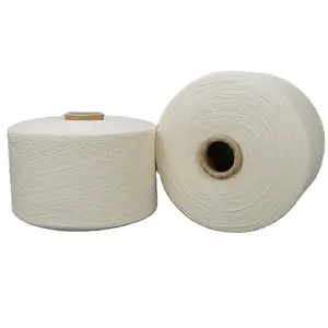 CVC 65/35 bông polyester pha trộn sợi trong kho cho đan