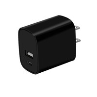 Chargeur mural rapide compact pour téléphone 30W avec ports Type-C et USB, prises US/EU/UK, charge PD3.0 pour tablette, téléphone portable, smartphone