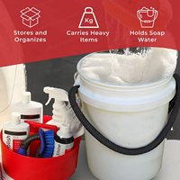 5 gallons Camping en plein air appâts vivants pêche leurre seau marin bateau soin nettoyage seau d'eau en plastique avec corde Haddle