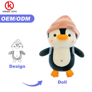 Đồ chơi nhồi bông chim cánh cụt Kinqee, thú nhồi bông chim cánh cụt có túi, đồ chơi nhồi bông, thú nhồi bông, đồ chơi thú nhồi bông, búp bê chim cánh cụt - Product Image 3