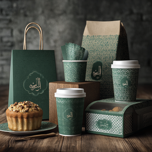AT PACK Brand Disposable <strong>Cake</strong> Box And Takeaway Supplies Coffee Packaging Paper Cups Lids Bags With <strong>Custom</strong> Merchandise - Product Image 3