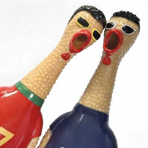 Jouet Poulet Crayonnant en Vinyle Thème Étoiles, Jouet Anti-Stress Sonore pour Enfants et Animaux de Compagnie - Product Image 2