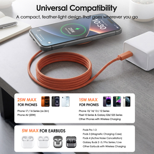 Cargador Inalámbrico Magnético Rápido PD de 25W, Plegable, Ecológico, Portátil, Delgado, para Carga Universal de Teléfonos Móviles - Product Image 5
