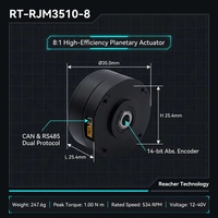 Moteur de joint de robot RT-RJM3510-8 24V 80W 6Nm Peak 588RPM pour exosquelette, coude CAN RS485 IP54 8:1 Planétaire FOC