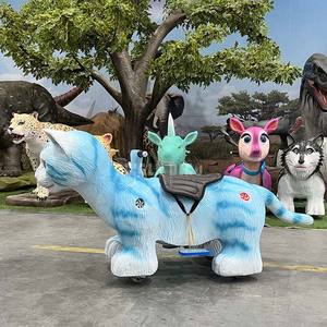 מכונית חשמלית אינטראקטיבית לילדים בצורת חתול - צעצוע רכיבה לילדים עם אורות ומוזיקה לשימוש פנימי/חיצוני בבית ובבית הספר - Product Image 3