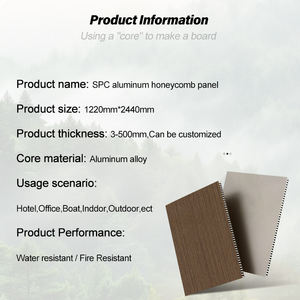 Venta al por mayor de azulejos de techo de aluminio de nido de abeja Panel sándwich de pared Panel de hoja de grano de <span class=keywords><strong>madera</strong></span> Panel de nido de abeja de <span class=keywords><strong>chapa</strong></span> de <span class=keywords><strong>madera</strong></span> SPC - Product Image 2