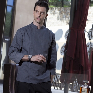 CHECKEDOUT vendita calda ristorante Chef abbigliamento e Chef uniforme donne <span class=keywords><strong>per</strong></span> Hotel e ristoranti cucina abbigliamento <span class=keywords><strong>da</strong></span> <span class=keywords><strong>lavoro</strong></span> cappotto <span class=keywords><strong>da</strong></span> Chef - Product Image 5