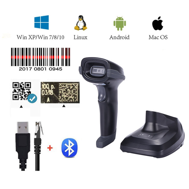 SIMSCAN  Paired Directly with Mobile Phones Industrial 1D 2.4G Wireless Barcode Scanner blue tooth Qr Code Reader 2 - 199 Pieces