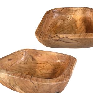 Juego de Vajilla Cuadrada de Madera, Juego de Café, Vajilla de Cocina, Plato, Tazón, Madera Ecológica, Estilo Tradicional para Cocina - Product Image 5