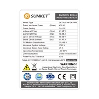 450W 500W 600W Panneau solaire photovoltaïque pour application domestique PERC et demi-cellule Type Prix compétitif