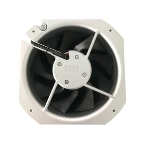 UL certified 550CFM 110V AC EC metal impeller axial fan ventilation 225x225mm square 8.86 in for UPS CNC and welding machine