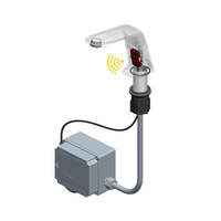 Robinet à induction électrique entièrement automatique avec boîtier de commande ABS, vanne de contrôle OEM et capteur pour lave-mains