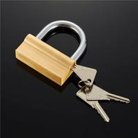 Cadenas carré en laiton étanche de haute qualité avec clé, antivol, durable, prix d'usine, vente chaude