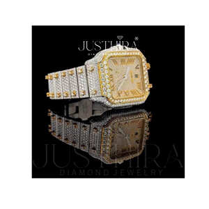 Top Selling Moissanite Diamond Quartz <b>Watch</b> <b>Women</b> Elegant Fashion Stainless Steel <b>Bracelet</b> <b>Watch</b> Gift Available At Best Price - Product Image 1