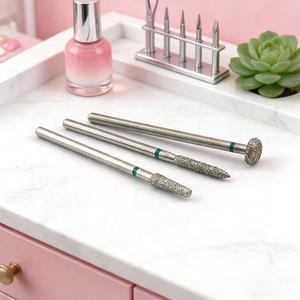 Đầu mài móng Ai-oral Autoclavable Green Coarse Grit, mạ điện kim cương, thân 2.35mm, bảo hành 3 năm dành cho làm móng - Product Image 1