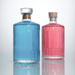 Botella de cristal vacía de super pedernal, recipiente redondo de 500ml y 750ml, con tapón, para whisky japonés, umshu Shochu Sake - Product Image 3