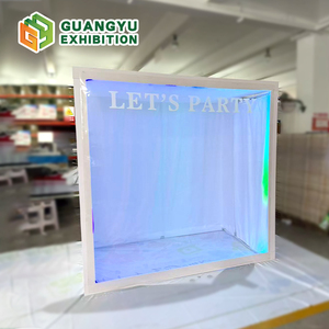 Boîte <span class=keywords><strong>photo</strong></span> personnalisée pour événements extérieurs, style magazine Vogue, avec éclairage LED RGB à 360 degrés, en PVC, pour arrière-plan de stand <span class=keywords><strong>photo</strong></span> - Product Image 4
