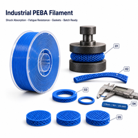Filament d'impression 3D PEBA, haute élasticité, matériau résistant aux chocs pour les applications de chaussures, de l'automobile et fonctionnelles