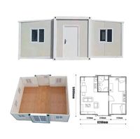 Offre Spéciale – Maison Conteneur Moderne Extensible, Villa Modulaire Préfabriquée Mobile à 2-5 Chambres, Appartement Portable, Supermarché