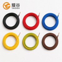Mehrfarbiger PVC-isolierter Elektrodraht H07V-U Einadrig Kupfer 450/750V Anpassbare Länge Bauverdrahtung