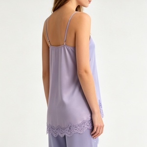 Vêtements de nuit sur mesure pour femmes, ensembles de <span class=keywords><strong>lingerie</strong></span> en dentelle, pyjamas de luxe pour femmes, vêtements de nuit d'été, tailles grandes - Product Image 4