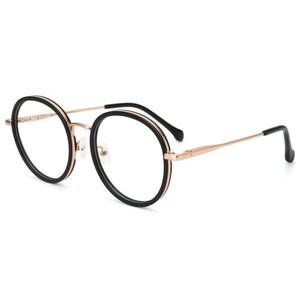 Classic Vintage <strong>Round</strong> Acetate Metal Optical <strong>Eyeglasses</strong> Blue Light Blocking Spectacles <strong>Frames</strong> for Men and Women - Product Image 2