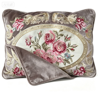 Tissu de canapé en velours tissé polyester/métallique, respirant, de luxe, à motifs floraux, personnalisé en usine, pour la décoration intérieure