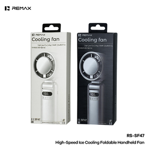 Ventilador Portátil REMAX RS-SF47 de 4000mAh con Enfriamiento por Semiconductor 180 °   Mini Ventilador Plegable de Escritorio USB-C con Pantalla LED y Múltiples Velocidades - Product Image 3