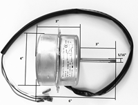 35 WATT MINI MOTEUR DE VENTILATEUR À CONDENSATEUR SPLIT 220V/50-60Hz-5/16 "DIAMÈTRE DE L'ARBRE.