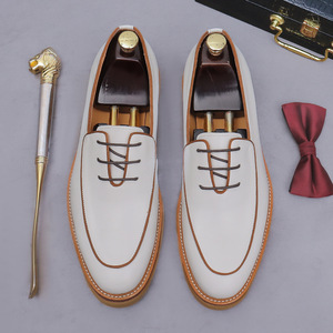 Mocasines de cuero personalizados de alta gama estilo workwear para hombre, zapatos casuales de cuero para hombre, zapatos de cuero para hombre - Product Image 3