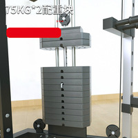 Petit oiseau volant Triangle Smith Machine équipement de fitness en acier multifonctionnel avec plaque de contrepoids de 150kg