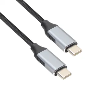 VCOM 60W 3A Fast Charging USB Type C Charger Cable Male to Male 10Gbps USB3.2 Gen2
